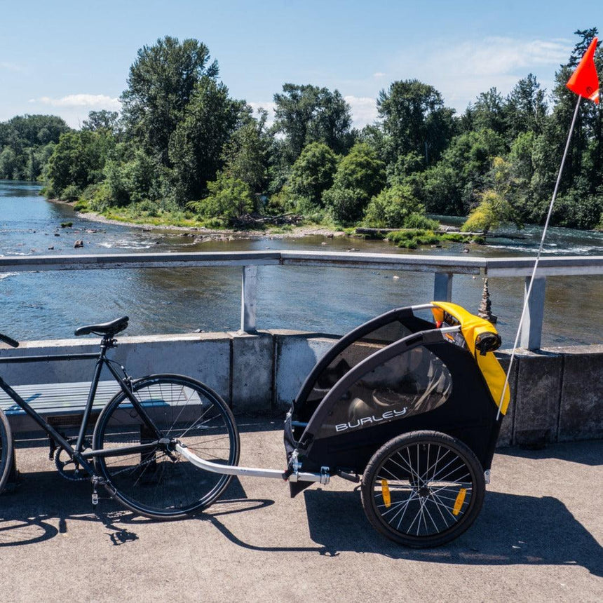 Burley: dwuosobowa przyczepka rowerowa Bee Double - Noski Noski