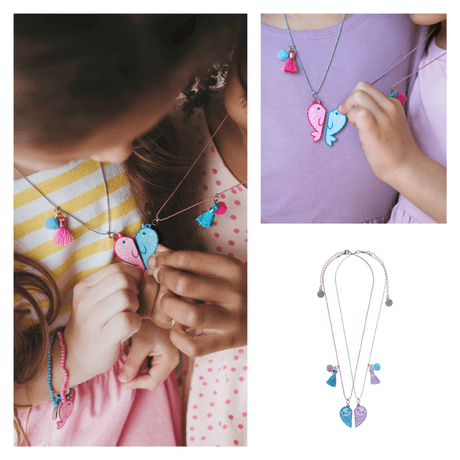 Calico Sun: naszyjniki dla przyjaciółek Kourtney BFF Necklaces 2 szt. - Noski Noski