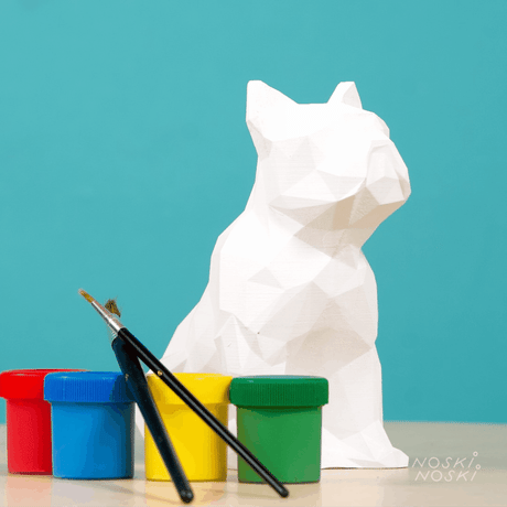 Candellana Kids: kolorowanka 3D Buldog Low Poly - Noski Noski