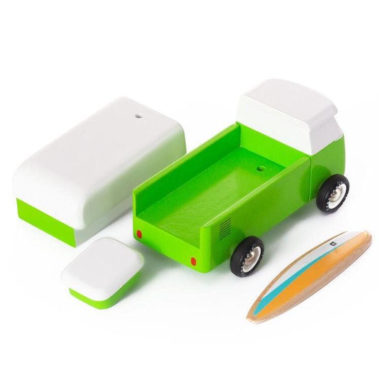 Candylab Toys: drewniany samochód Beach Bus Jungle - Noski Noski