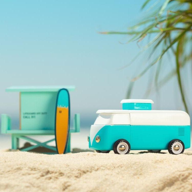 Candylab Toys: drewniany samochód Beach Bus Ocean - Noski Noski