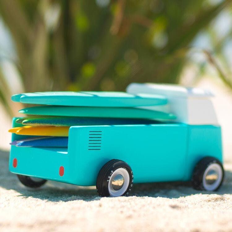 Candylab Toys: drewniany samochód Beach Bus Ocean - Noski Noski