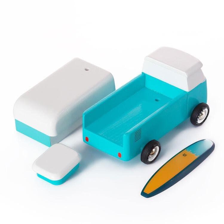 Candylab Toys: drewniany samochód Beach Bus Ocean - Noski Noski