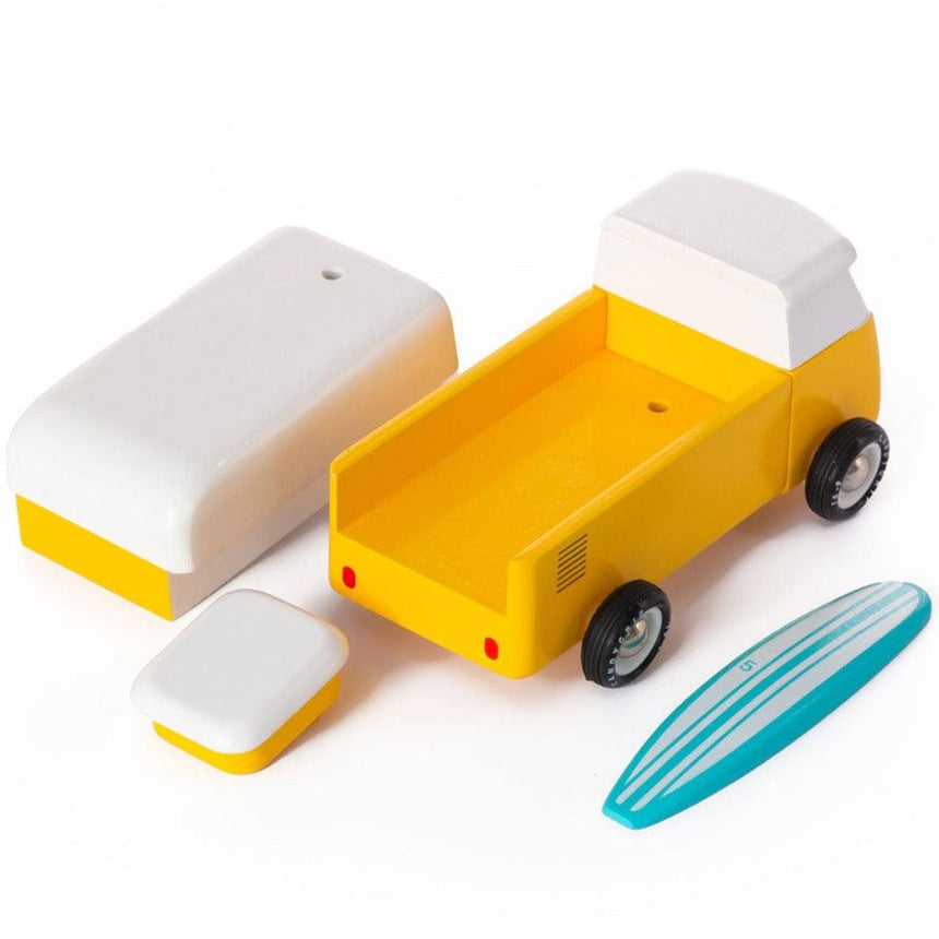 Candylab Toys: drewniany samochód Beach Bus Sunset - Noski Noski