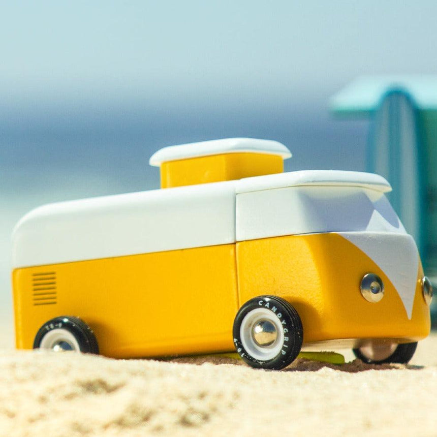 Candylab Toys: drewniany samochód Beach Bus Sunset - Noski Noski