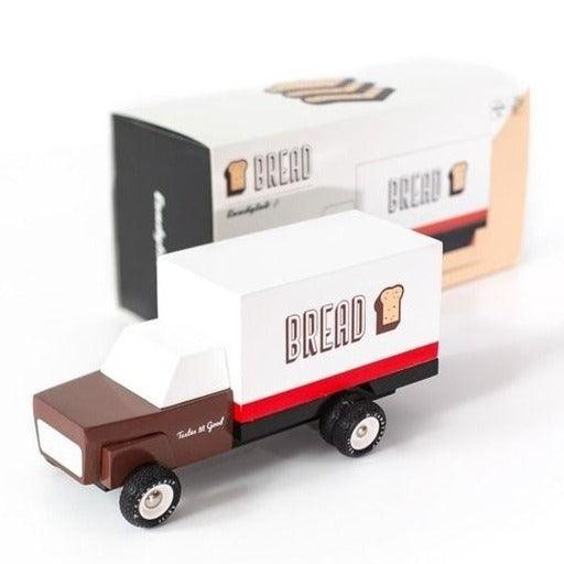 Candylab Toys: drewniany samochód ciężarówka Bread Truck - Noski Noski