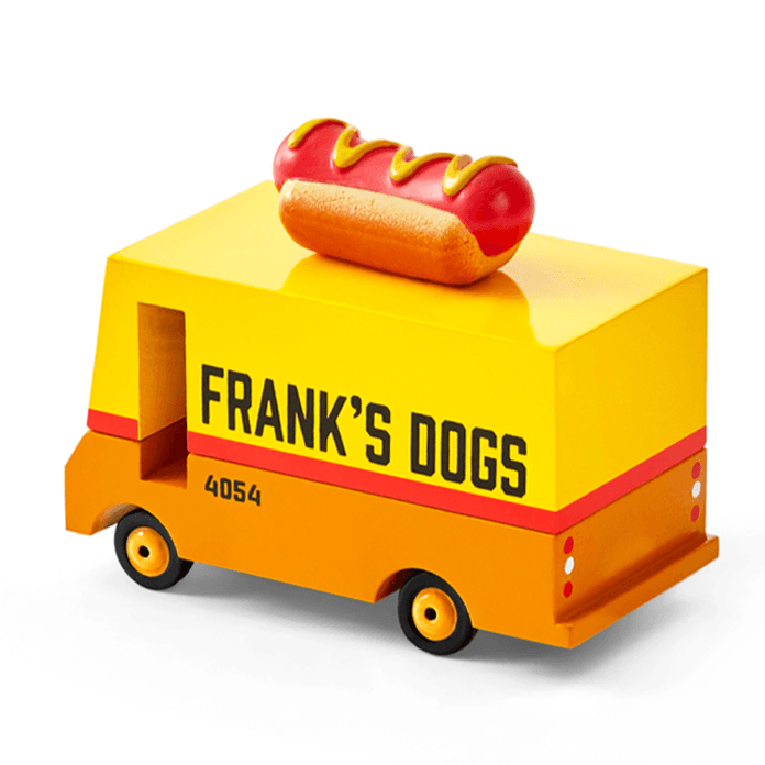 Candylab Toys: drewniany samochód Hot Dog Van - Noski Noski