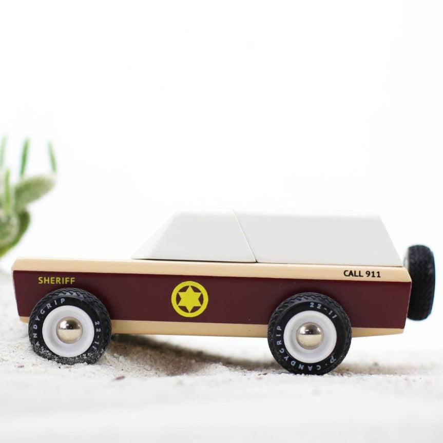 Candylab Toys: drewniany samochód Lone Sheriff - Noski Noski
