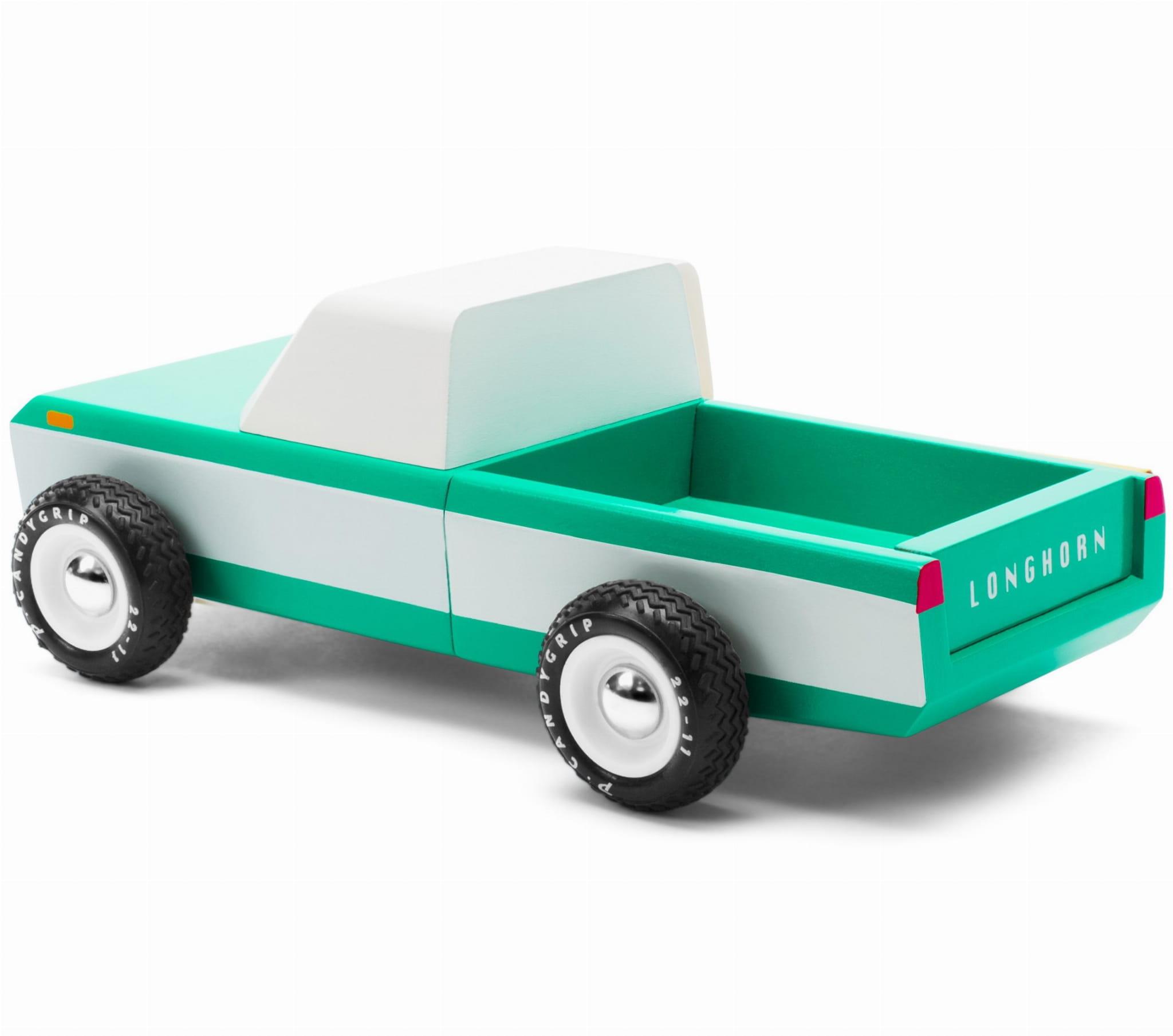 Candylab Toys: drewniany samochód pick-up Americana Longhorn Green - Noski Noski