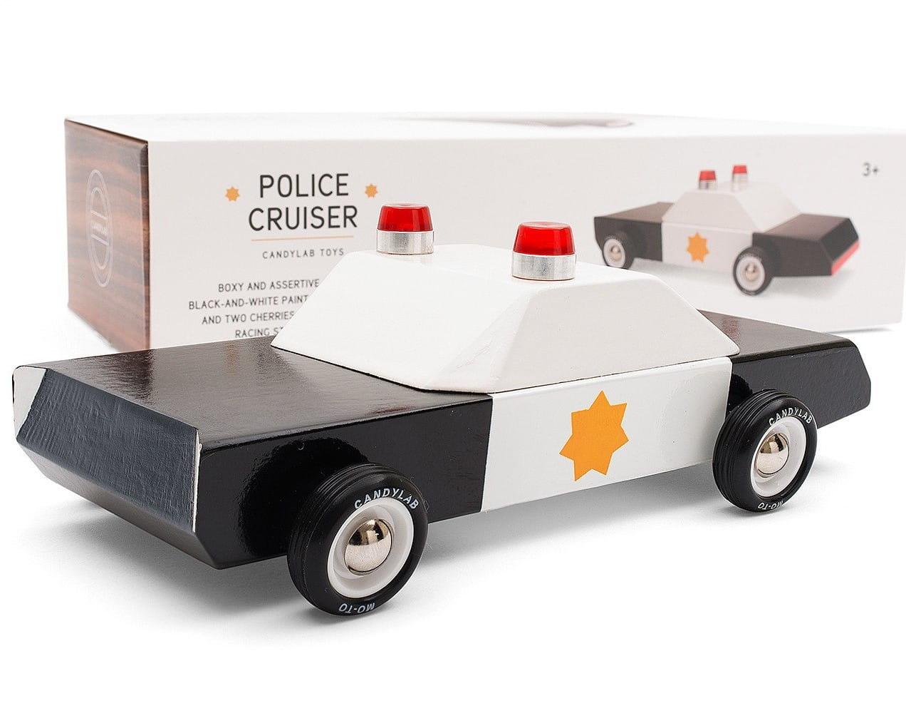 Candylab Toys: drewniany samochód policja Americana Police Cruiser - Noski Noski