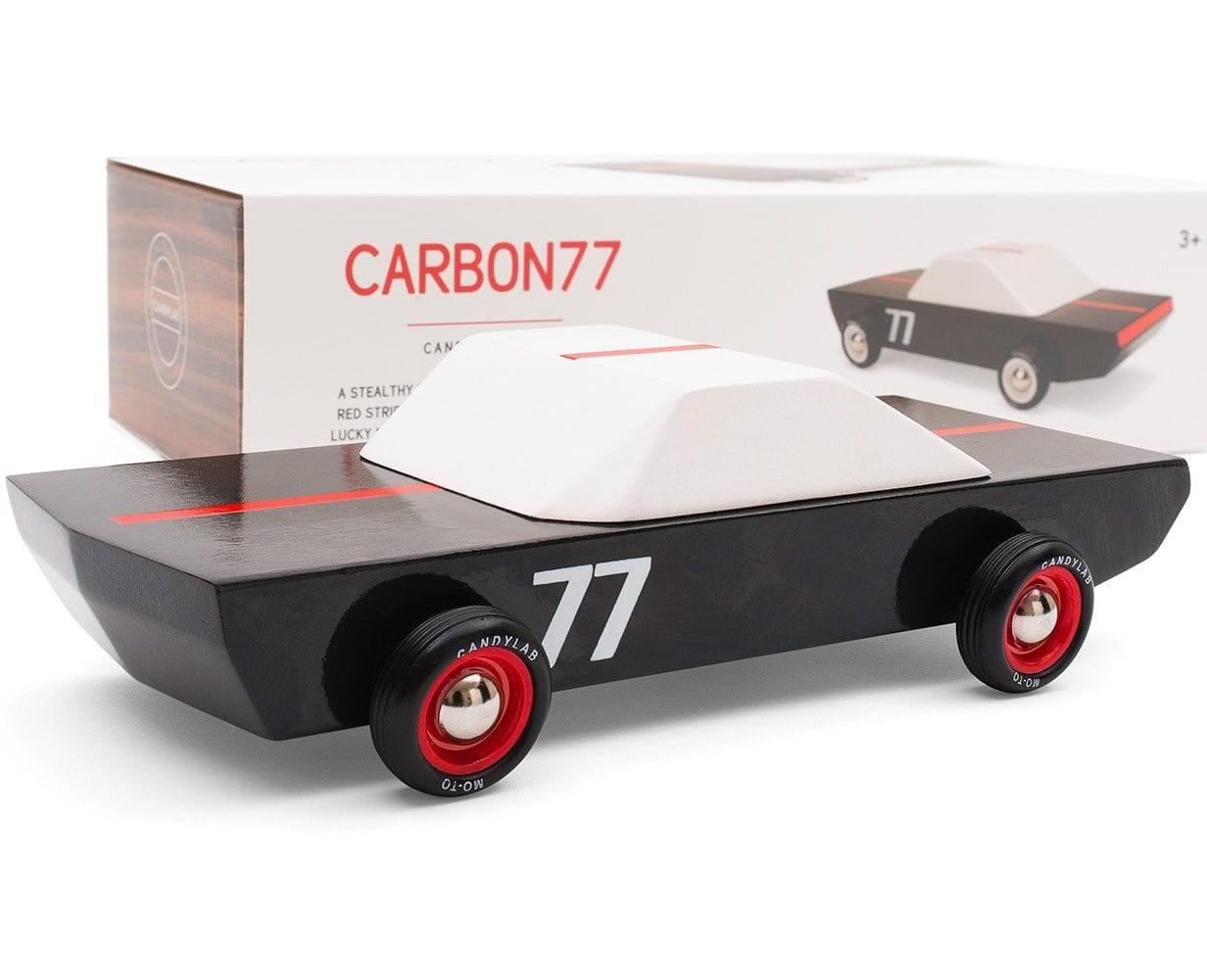 Candylab Toys: drewniany samochód Speed Racer Carbon 77 - Noski Noski