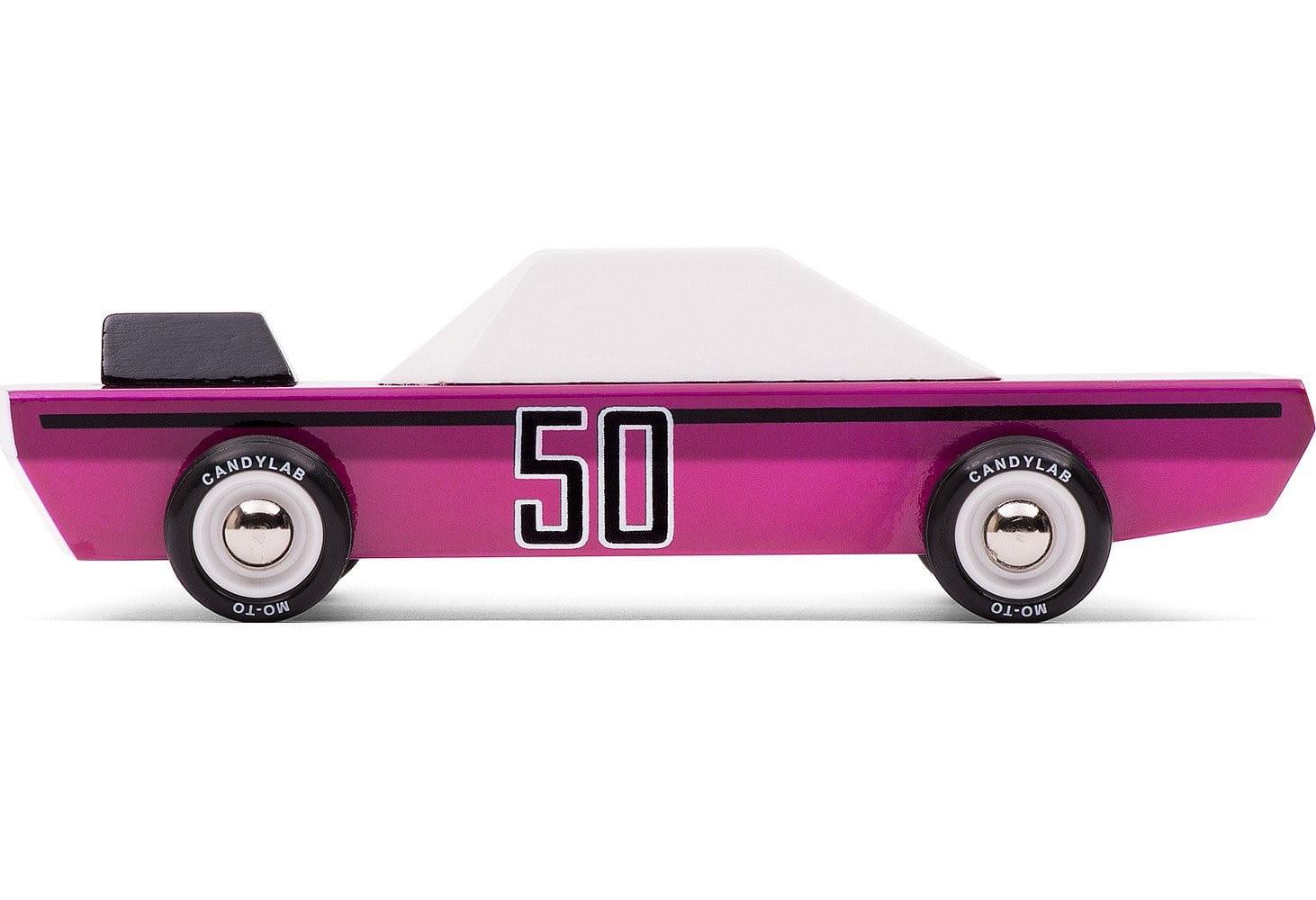 Candylab Toys: drewniany samochód Speed Racer Plum 50 - Noski Noski