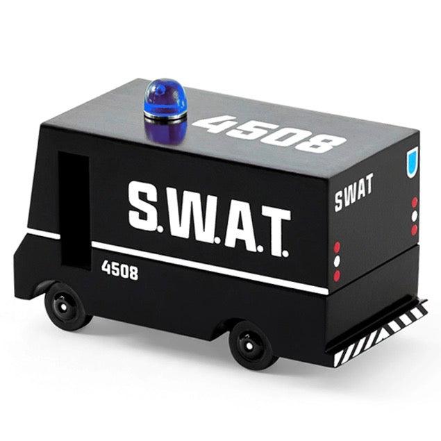 Candylab Toys: drewniany samochodzik SWAT Van - Noski Noski