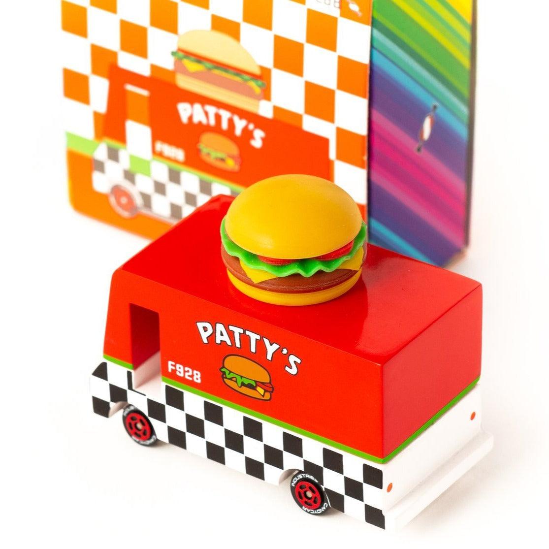 Candylab Toys: samochód drewniany Hamburger Van - Noski Noski