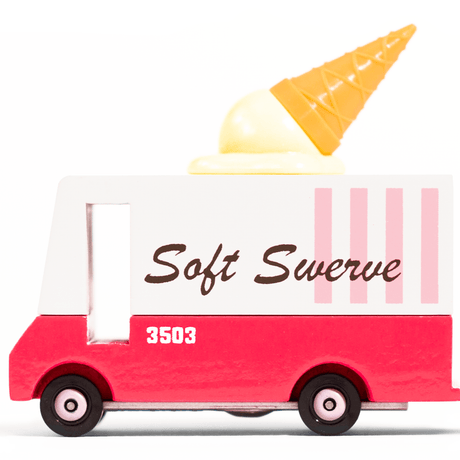 Candylab Toys: samochód drewniany Ice Cream Van - Noski Noski