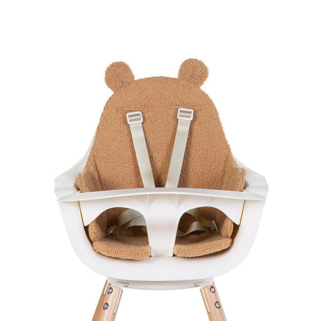 Dwustronna poduszka do krzesełka do karmienia Childhome Evolu 2 we wzorze Teddy Bear, wygodna i miękka dla malucha.