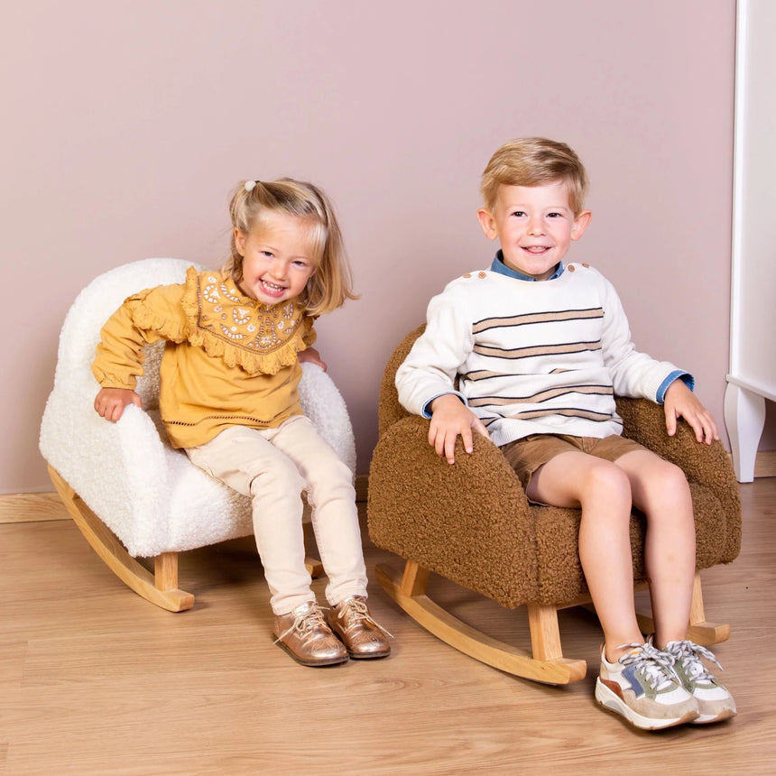 Childhome: dziecięcy fotel bujany Teddy Off White - Noski Noski