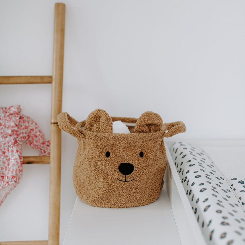 Childhome: kosz na zabawki miś Teddy Beige S - Noski Noski