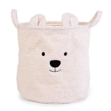 Childhome: kosz na zabawki miś Teddy Off White L - Noski Noski