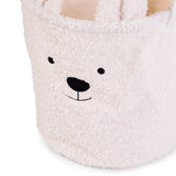 Childhome: kosz na zabawki miś Teddy Off White L - Noski Noski