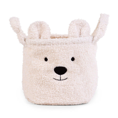 Childhome: kosz na zabawki miś Teddy Off White M - Noski Noski