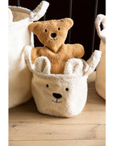 Childhome: kosze na zabawki misie Teddy Off White - Noski Noski