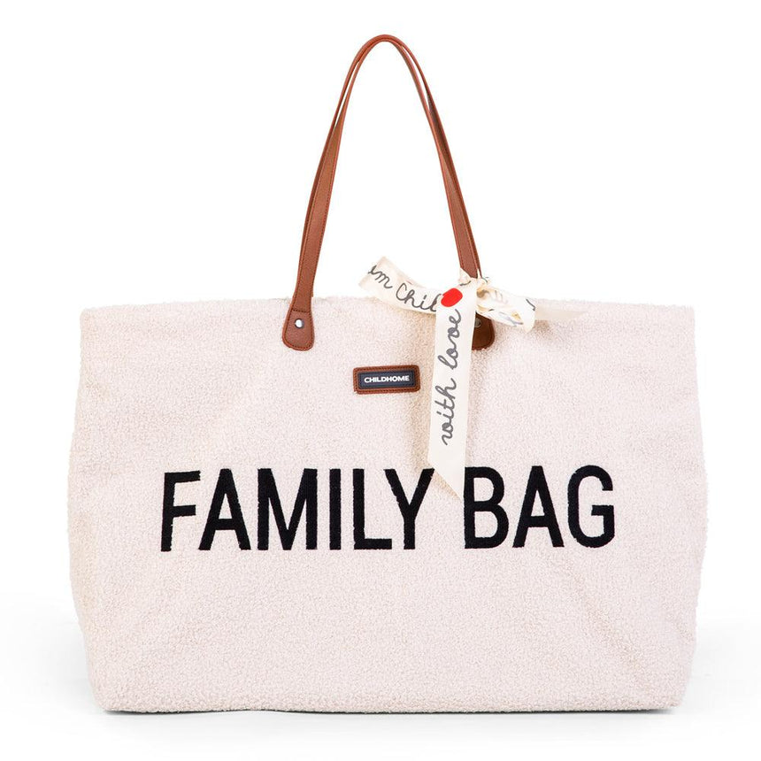 Childhome: torba biały miś Family Bag Teddy Bear Limited Edition - Noski Noski