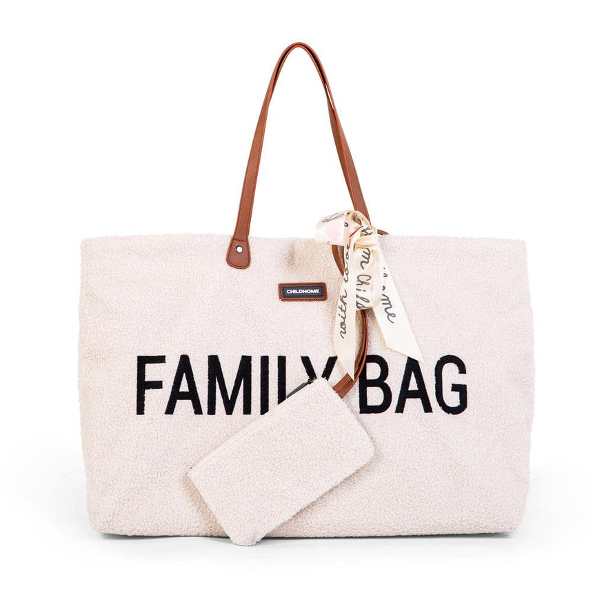 Childhome: torba biały miś Family Bag Teddy Bear Limited Edition - Noski Noski