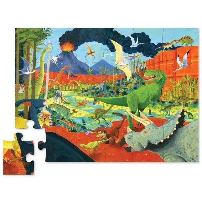 Crocodile Creek: puzzle w tubie Kraina Dinozaurów 24 el. - Noski Noski