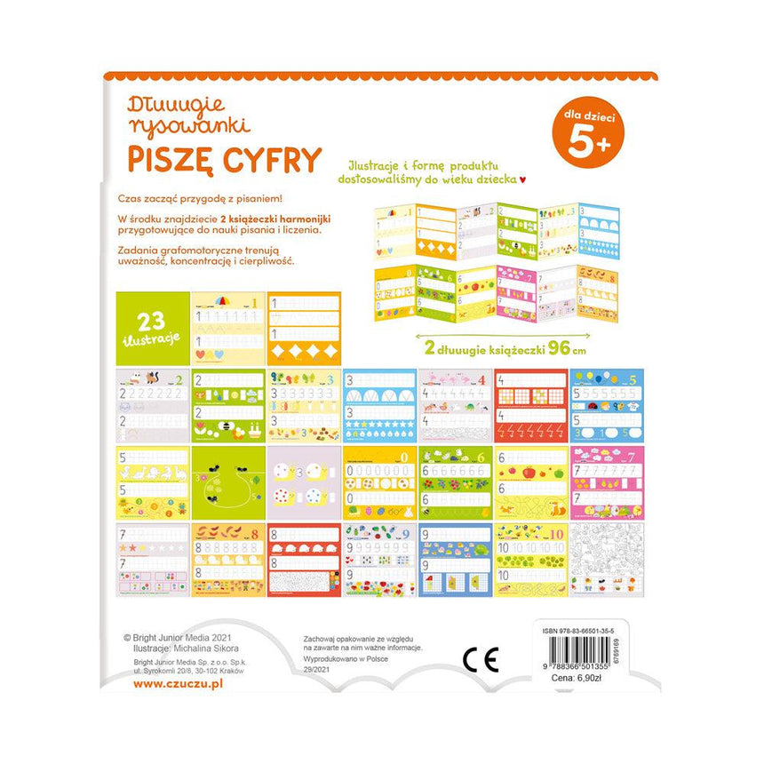 CzuCzu: dłuuuuugie rysowanki Piszę Cyfry - Noski Noski