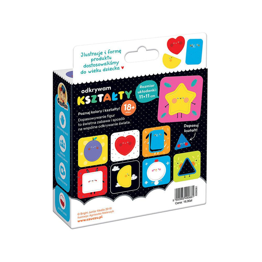 CzuCzu: puzzle edukacyjne Odkrywam Kształty - Noski Noski
