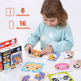 CzuCzu: puzzle edukacyjne Układam Połówki Buzie - Noski Noski