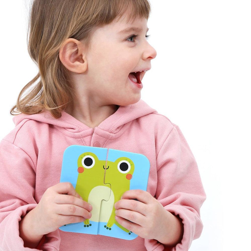 CzuCzu: puzzle edukacyjne Układam Połówki Zwierząt - Noski Noski