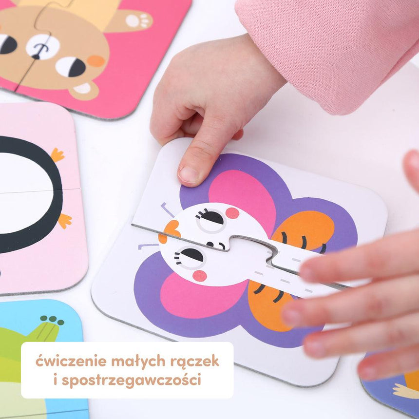 CzuCzu: puzzle edukacyjne Układam Połówki Zwierząt - Noski Noski