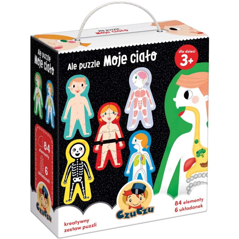 Puzzle edukacyjne Czuczu Moje Ciało Człowieka - idealne dla dzieci do nauki anatomii przez zabawę.