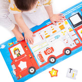 CzuCzu: puzzle z dziurką Wóz strażacki - Noski Noski