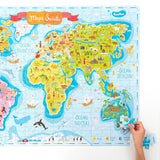 CzuCzu: puzzlove Mapa Świata 300 el. - Noski Noski