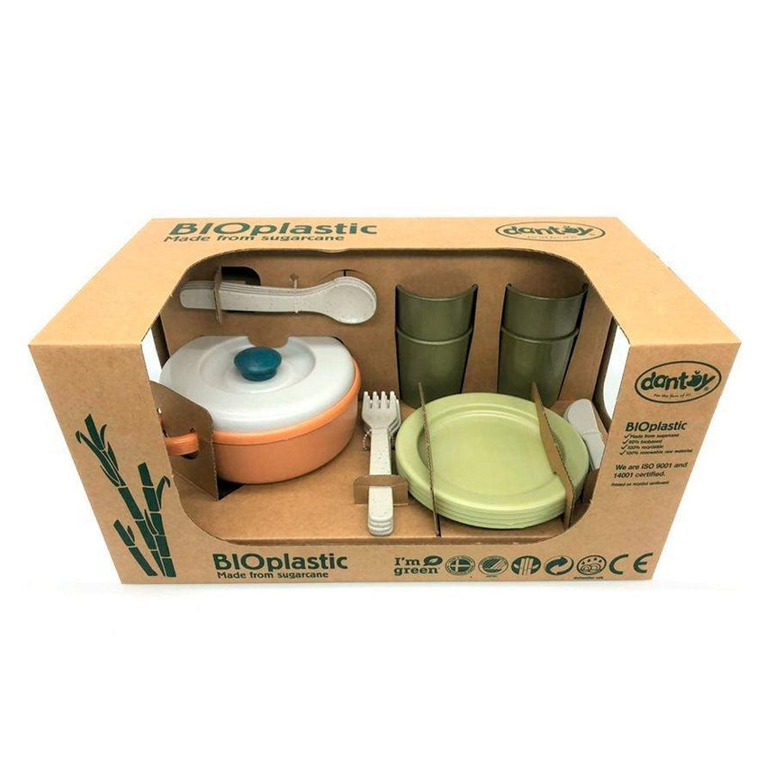 Dantoy: zestaw obiadowy trzciny cukrowej BIOplastic - Noski Noski