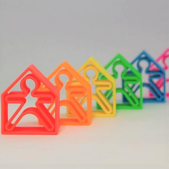 Dena: neonowe silikonowe kształty Kid + House - Noski Noski