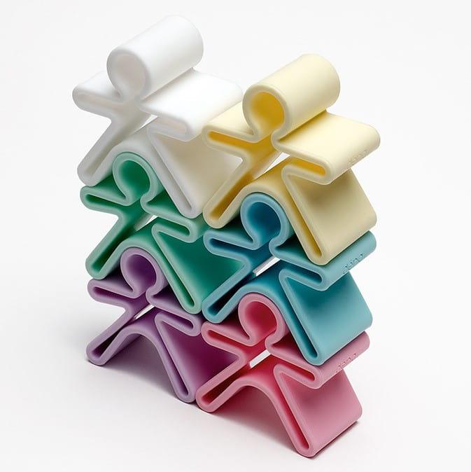 Dena: pastelowe silikonowe kształty 6 x Kid + House - Noski Noski