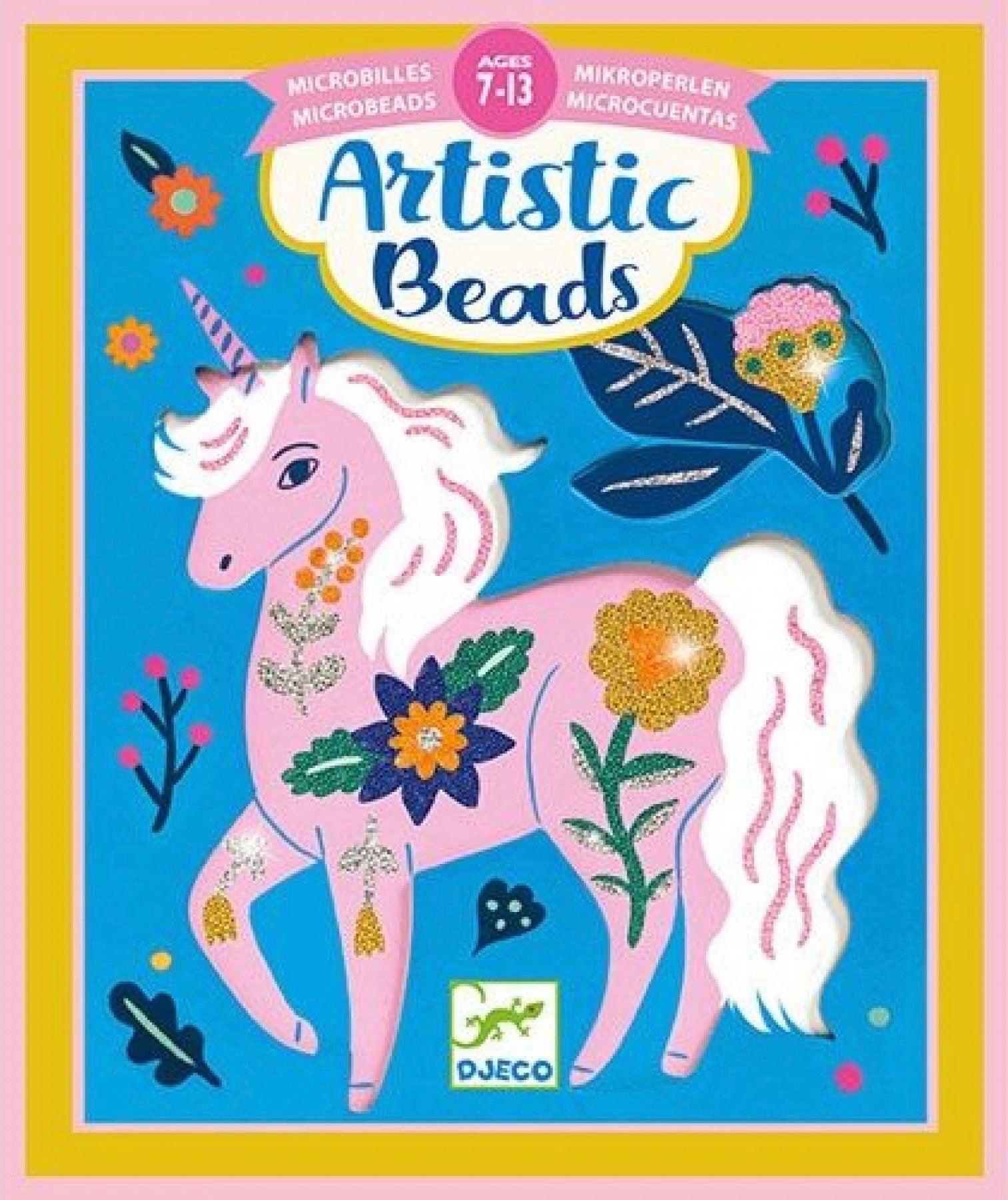 Djeco: artystyczne koraliki Artistic Beads Flowers and Fur - Noski Noski