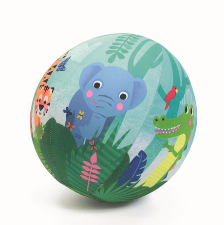 Djeco: balonowa piłka Jungle Ball 23 cm - Noski Noski