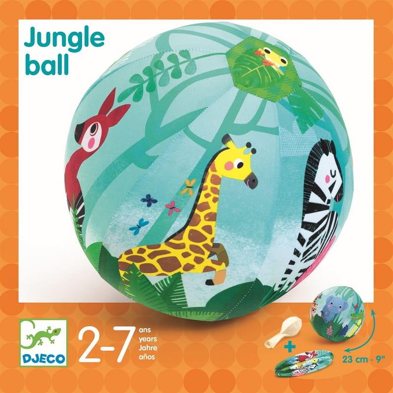 Djeco: balonowa piłka Jungle Ball 23 cm - Noski Noski