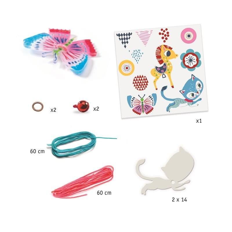 Djeco: biżuteria do samodzielnego zrobienia Magic Plastic Kitten and Pony - Noski Noski