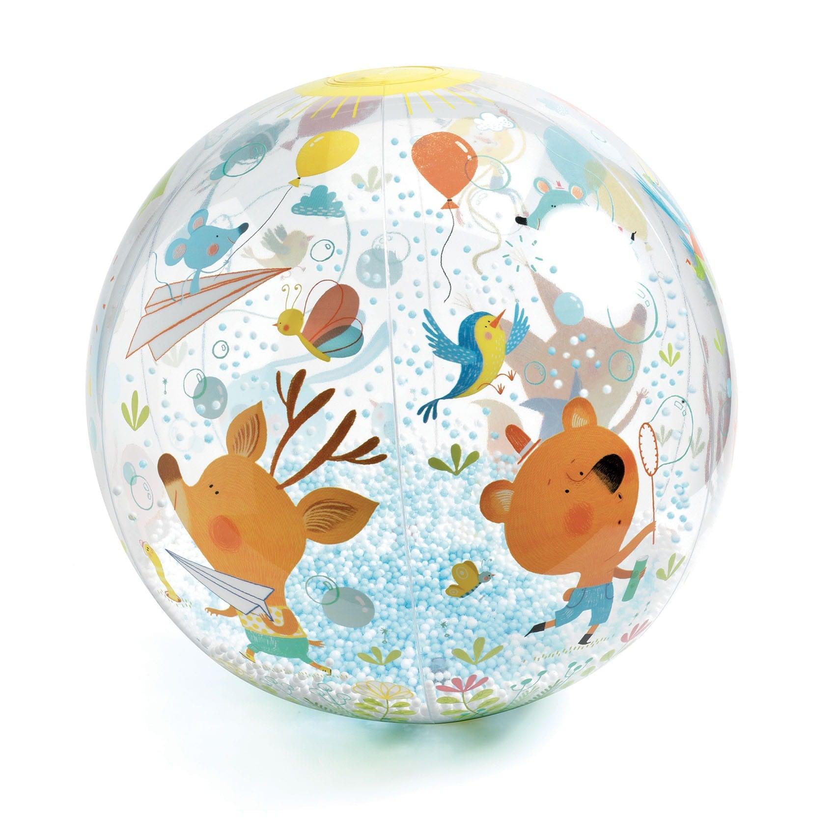 Djeco: dmuchana piłka plażowa z bąbelkami Bubbles - Noski Noski