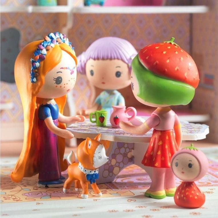 Djeco: domek walizka i laleczki Bluchka & Indie Tinyly - Noski Noski
