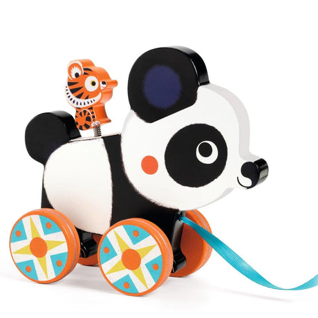 Djeco: drewniana panda do ciągnięcia Billie - Noski Noski