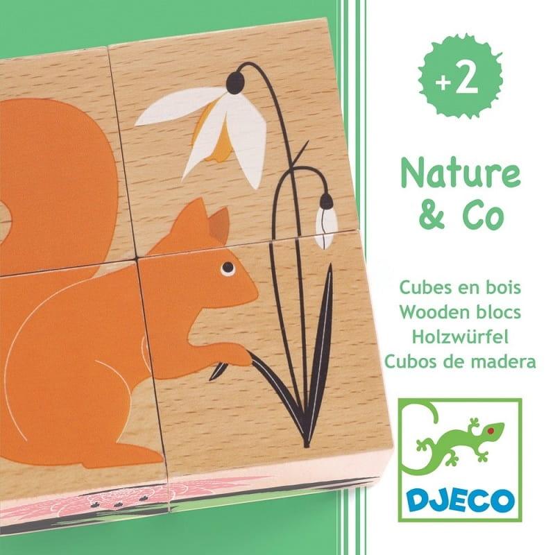 Djeco: drewniane klocki Nature & Co - Noski Noski