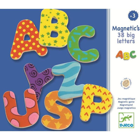 Djeco: drewniane magnesy Duże Litery - Noski Noski