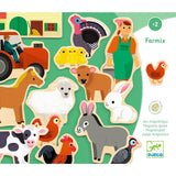 Djeco: drewniane magnesy dzień na farmie Farmix - Noski Noski
